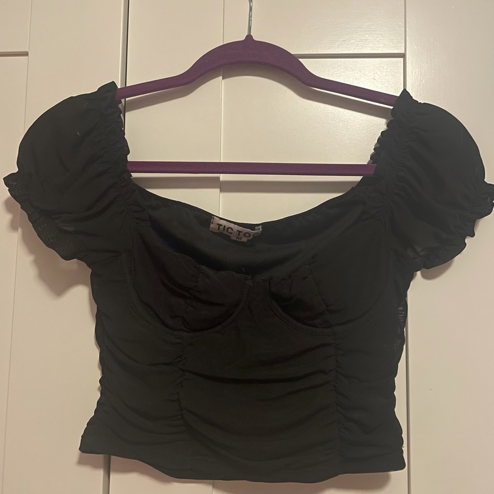 TIC TOC Black underwire going out top